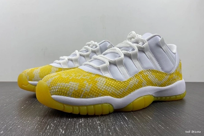 AH7860-107 11 Low Jordan Snakeskin” Air 678 “Yellow EasyMatch 0614